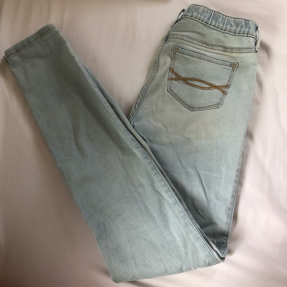 abercrombie kids pull-on super skinny jeans
